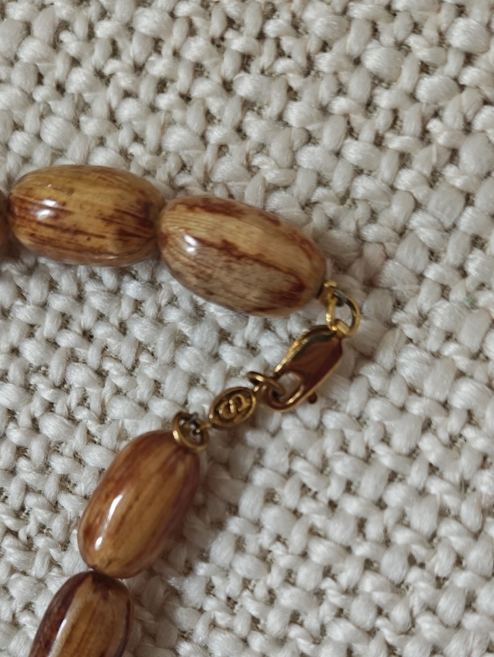 Sezane Brown Toned Bead Necklace - Picture 3 of 4